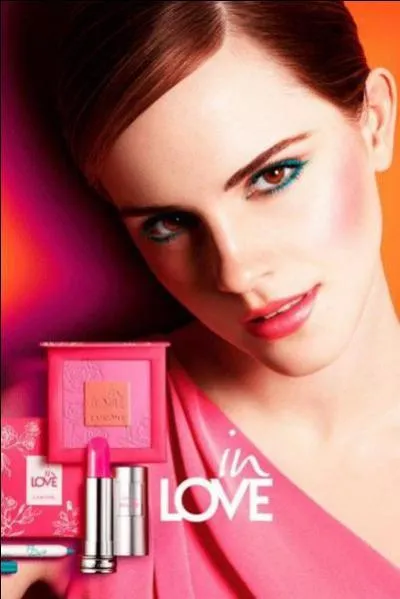 Lancme a choisi Emma Watson pour tre l'grie de sa nouvelle ligne de maquillage :