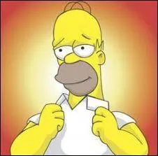 Quelles lettres sont affiches sur la tte d'Homer ?