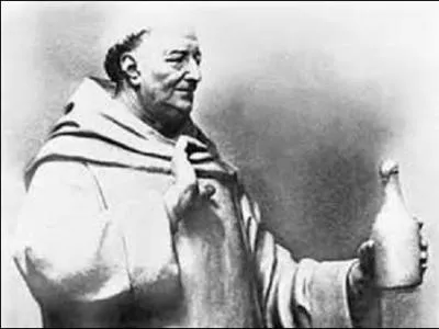 Moine bénédictin, né à Sainte-Ménéhould en 1639, je suis l'inventeur de la méthode de la prise de mousse du vin dite "méthode champenoise". Assurant le contrôle des vignes et des pressoirs de l'abbaye d'Hautvillers, près d'Épernay, ma technique est d'assortir plusieurs variétés de raisins d'origines différentes avant de les pressurer. Je décède dans ce monastère le 24 septembre 1715.