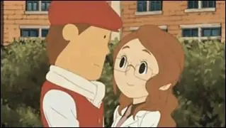 Revenons  nos moutons ! Le Professeur Layton est aussi sensible  l'amour. Qui tait l'amante du Professeur qui lui a offert son beau et insparable chapeau haut-de-forme ? (On la voit dans  Le destin perdu . )