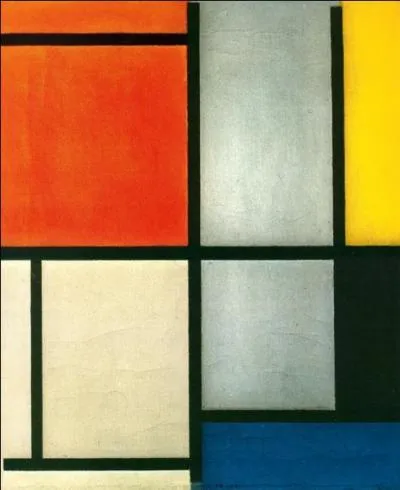 Orange-rouge, jaune, noir, bleu et gris.