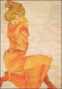 Jeune fille en orange.