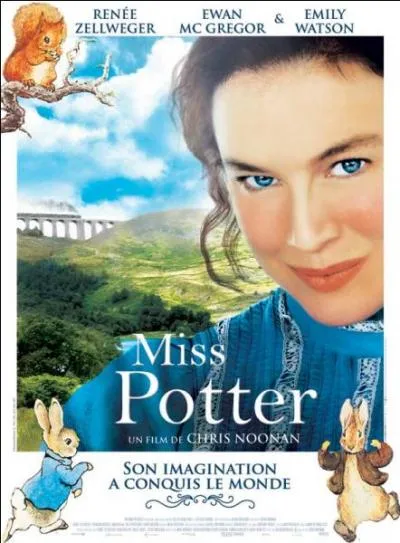 Ce joli film nous entrane dans le sillage et le petit monde de personnages crs par une crivaine anglaise de l'poque victorienne, naturaliste et auteur de livres pour enfants. Il s'intitule  Miss Potter , mais quel est le prnom de cette crivaine ?