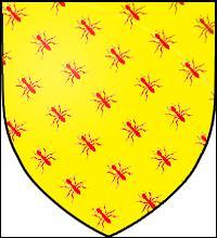 Quelle est la maison dont l'emblème sont des fourmis rouges semées sur fond jaune ?