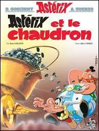 Dans "Astérix et le chaudron", le chef Moralélastix apporte un chaudron rempli de sesterces. De quoi ce chaudron était-il rempli avant qu'il y mette son argent ?