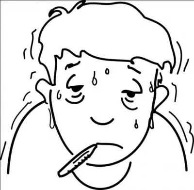 [ Expression ] Ce petit garçon est cloué au lit depuis deux jours par la fièvre. Il est vraiment...