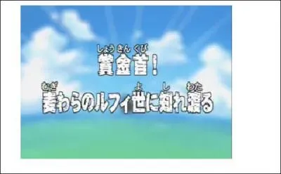 Épisode 45 : quelle prime a obtenu Luffy après avoir battu Arlong ?