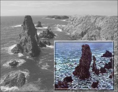 A la recherche de nouveaux paysages, il séjourne en septembre 1886 à Belle-Île pendant deux mois. Il repartira avec 40 peintures, telle que cette toile intitulée...