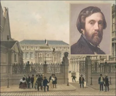 La même année en 1862, il commence à étudier l'art dans l'atelier de l'École impériale des beaux-arts de Paris dirigé par...