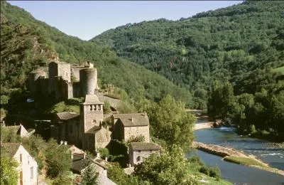 Extraordinaire village du département de l'Aveyron, je suis dominé par la silhouette d'un imposant château où vous pourrez visiter les tours du Prisonnier et de la Princesse, quel est mon nom ?