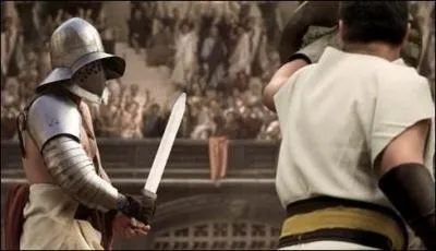 On va voir combien de temps, montre en main, vous allez mettre pour répondre à cette question, y a-t-il un problème sur cette photo, tirée du film "Gladiator" ?