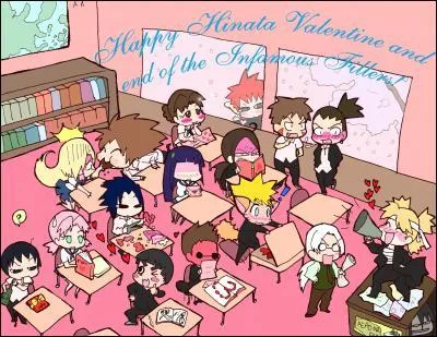 Naruto en classe ! A qui Temari dévoile-t-elle ses sentiments ? (regardez la tête des personnages pour le comprendre)