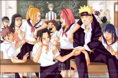 Naruto en classe 2 ! Qui jette des avions de papier ? (regardez bien le fond de la classe)