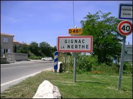 Dans quel département est la ville provençale de Gignac-la-Nerthe ?