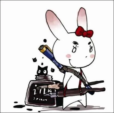 Quel mangaka se représente sous les traits d'un lapin ?