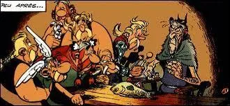 Dans "Le Devin", où sont regroupés les habitants du village ?