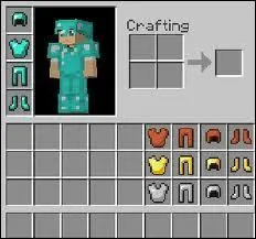 Combien de peaux, or, fer et diamants faut-il pour faire une armure entière ?