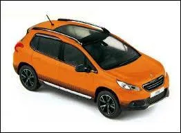 Ce modèle miniature orange est un ...