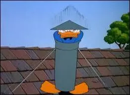 À la fin de l'épisode par rapport à cette image, Donald a-t-il gagné ?