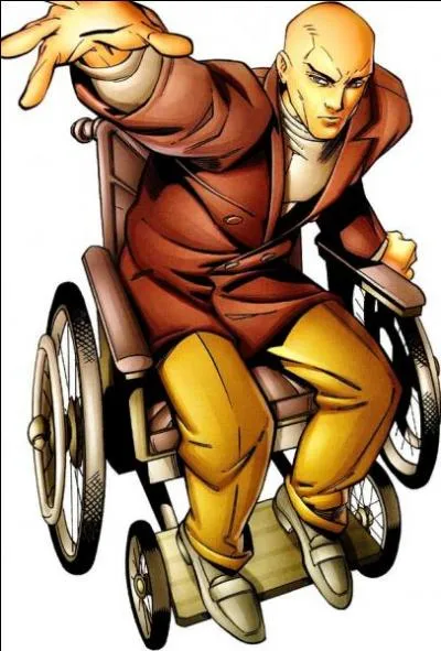 Et on finit avec le créateur des X-men, et le plus vieux donc, qui a le pouvoir de lire les pensées des autres, mais bon il est en fauteuil roulant. C'est le...