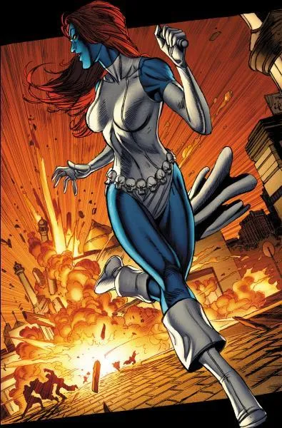 Sûrement l'une des X-men les plus connues, ou en tout cas, une méchante de X-men. Son vrai nom est Raven, mais le nom que nous cherchons est...