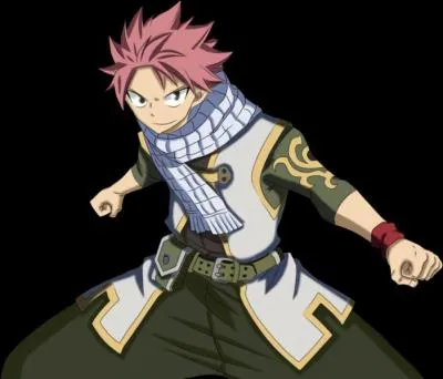 Avec qui Natsu a-t-il élevé Happy étant petit ?