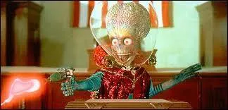 Sorti le 12 décembre 1996 aux États-Unis, c'est un film réalisé par Tim Burton. Jack Nicholson, Glenn Close, Annette Bening, Pierce Brosnan et Michael J. Fox étaient les acteurs principaux. De quel film est extraite cette scène ?