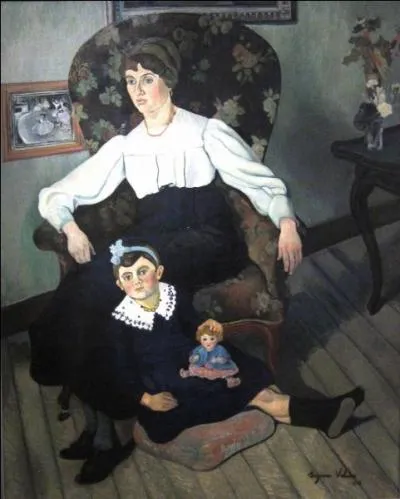 Portrait de Marie-Coca et sa fille Gilberte.