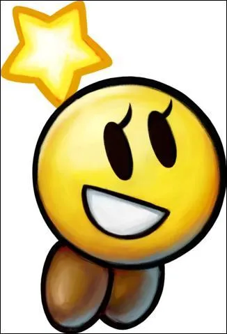 Comment s'appelle la petite boule dorée qui accompagne Mario et Luigi ?