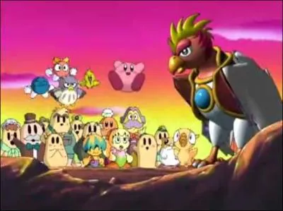Dans le dessin animé "Kirby : Right Back at Ya", Kirby a plusieurs amis. Qui sont-ils ?