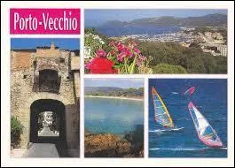 Je vous envoie une carte postale de Porto-Vecchio. J'ai passé mes vacances en Corse dans le département n° ...
