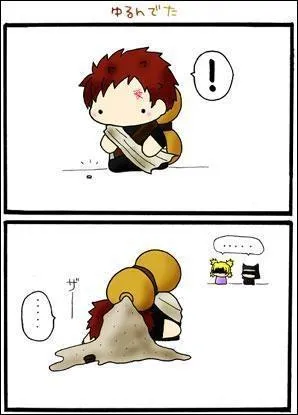 Que voulait ramasser Gaara ?