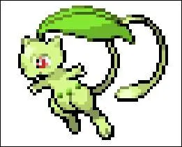 L'ADN de mon premier contient les codes génétiques de tous les Pokémon. Il peut apprendre toutes les techniques. Pacifique, il passe son temps à jouer. Mon deuxième est un starter de la deuxième génération (Johto). Un doux parfum émane de la feuille placée sur sa tête.