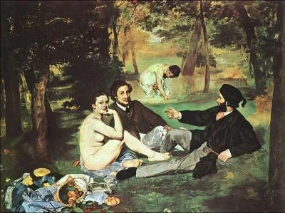 Pour "Le Déjeuner sur l'herbe", une de ses oeuvres les plus connus de quels peintres s'est-il inspiré ?