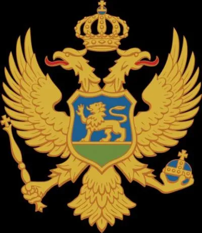 Sur mon drapeau on peut retrouver un aigle couronné qui tire son origine des armoiries du roi Nicolas 1er. Quel drapeau suis-je ?