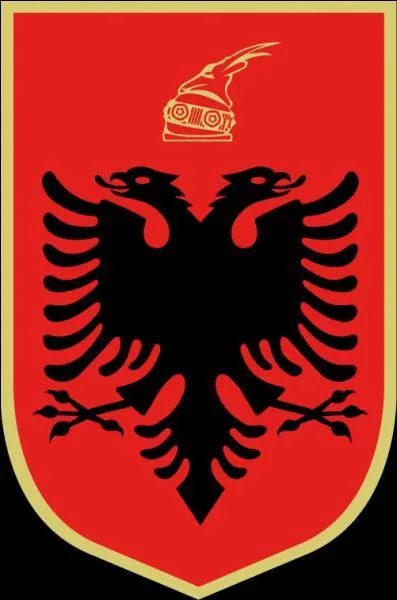 Sur le mien on peut retrouver l'aigle à deux têtes. Selon la légende, le peuple surnommé les "fils de l'aigle" descendrait de cet être mythique. Quel drapeau suis-je ?