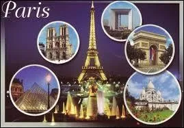 Je vous emmène visiter la ville de Paris. Nous serons donc dans le département n° ...