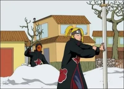 Pourquoi Deidara attend-il à côté du poteau ?