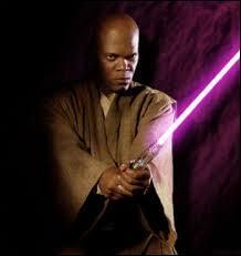 Pourquoi Samuel L. Jackson (Mace Windu) a-t-il un sabre laser violet ?