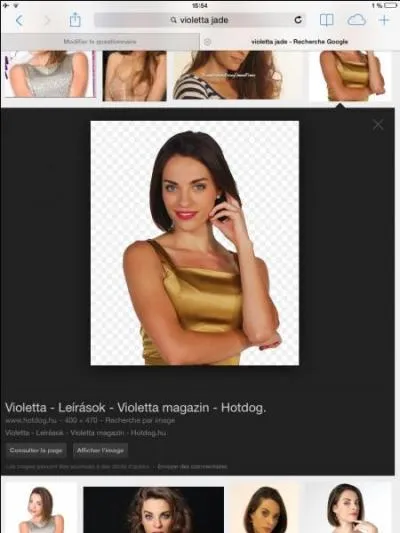 Comment s'appelle la petite amie du père de Violetta ?