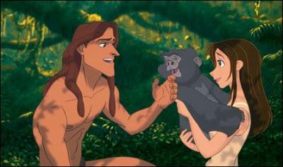 Que vois-tu sur cette image tirée du dessin animé "Tarzan" ?