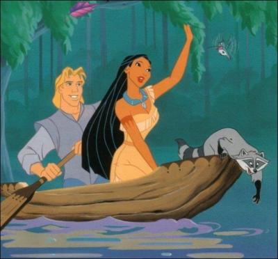 Qui vois-tu sur cette image tirée du dessin animé "Pocahontas" ?