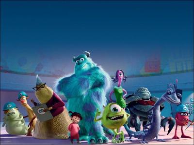 Que vois-tu sur cette image tirée du dessin animé "Monstres et compagnie" ?