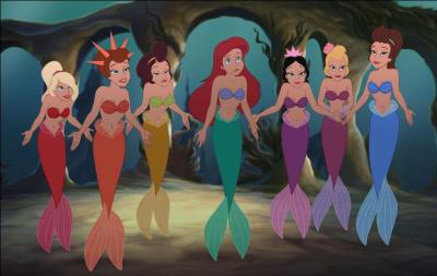 Que vois-tu sur cette image tirée du dessin animé "La petite sirène" ?