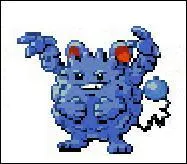 Mon premier doit être échangé pour pouvoir évoluer, il utilise alternativement ses quatre bras pour lancer des rochers à ses ennemis. Mon deuxième est de types eau et fée. Il plonge sous l'eau en utilisant sa queue comme un flotteur. Qui sont-ils ?