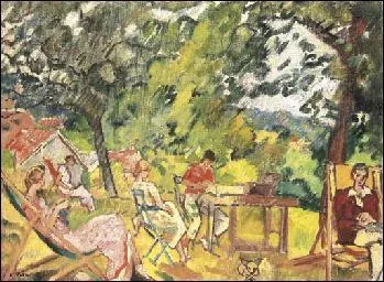 Après-midi dans le jardin de Choisel.