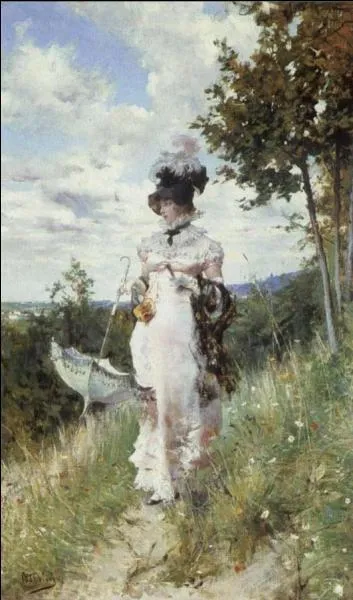 La promenade d'après-midi.