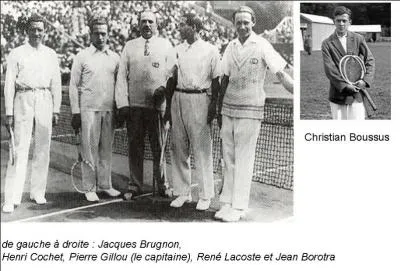 Le joueur de tennis franais, Christian Boussus n'est pas trs connu, mais il est associ  certaines victoires franaises du tennis,  vous de les trouver !