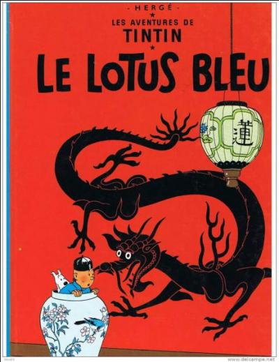De quel autre album des aventures de Tintin "Le Lotus bleu" est-il la suite ?