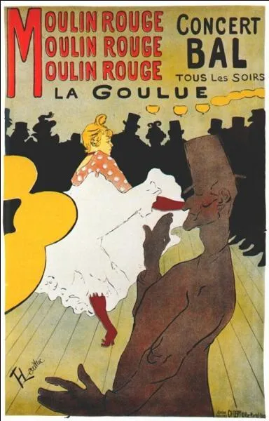 Clbre peintre, il a fait cette affiche pour le Moulin Rouge en 1891. De qui s'agit-il ?